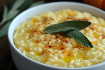 Delicious Creamy Pumpkin Risotto Recipe with Sage