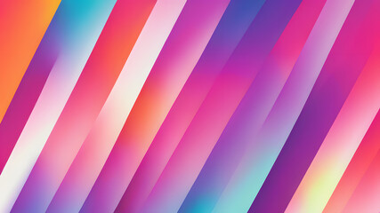 Diagonal gradient stripes in vibrant orange pink purple and teal with soft light transitions