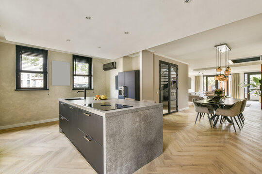 Modern Kitchen and Dining Area Interior Design
