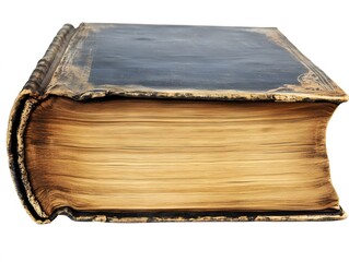 Antique Vintage Book Aged Leather Cover Grunge Texture Pages