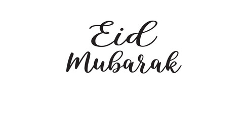 Elegant Eid Mubarak Wishes in Stylish Black Lettering Perfect for Festive Greetings and Celebrations