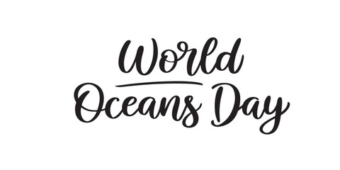 Elegant Calligraphy for World Oceans Day A Celebration of Marine Ecosystems