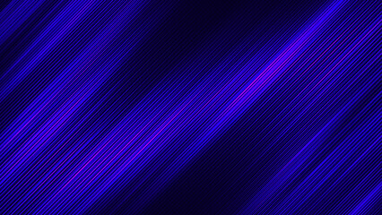 Neon abstract lines design on blue background. Futuristic background for landing page. Holographic gradient stripes. Shiny lines texture. Psychedelic neon color shading. Vector illustration.