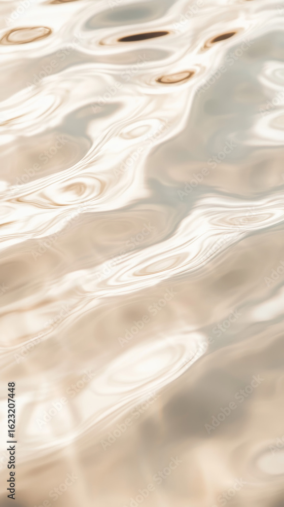 Poster abstract fluid warm tones create a mesmerizing motion texture. beautiful flowing caramel waves with 