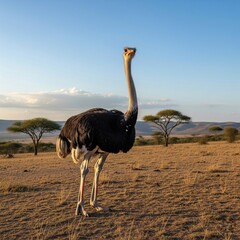 Naklejka premium ostrich