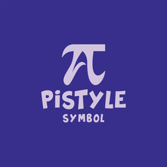 Pi Mathematic Vector Design Logo Mathematical logotype