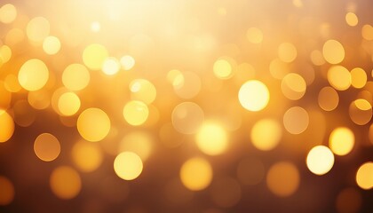 Obraz premium warm yellow bokeh light background with glowing circles and soft gradient for abstract visuals