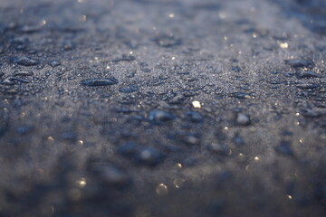 water drops on the glass