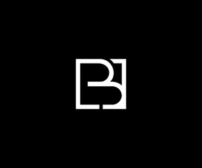 letter b box simple minimal clean logo