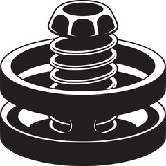 Abstract Black and White Spring Design