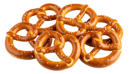 A cluster of pretzel rings