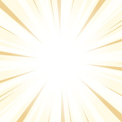 Abstract Deep Champagne Yellow Sunburst Background with Glowing Light Rays. Yellow Glowing Effect Sunburst Background for Presentation, Banner, Poster, Flyer, Sales. Pop Art Background for Summer Them