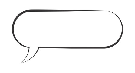 Long speech bubble cloud, for longer texts on transparent ground