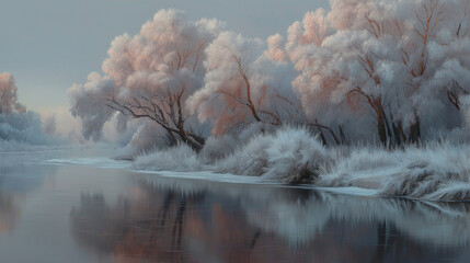 Autumn Winter Scenes with Nature's Beauty and Colors