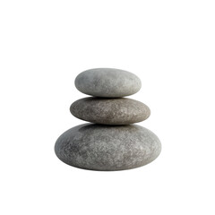 Fototapeta premium Pyramid of balanced grey stones for spa and relaxation
