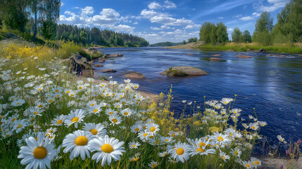 Abstract Beauty of Nature in Vivid Colors