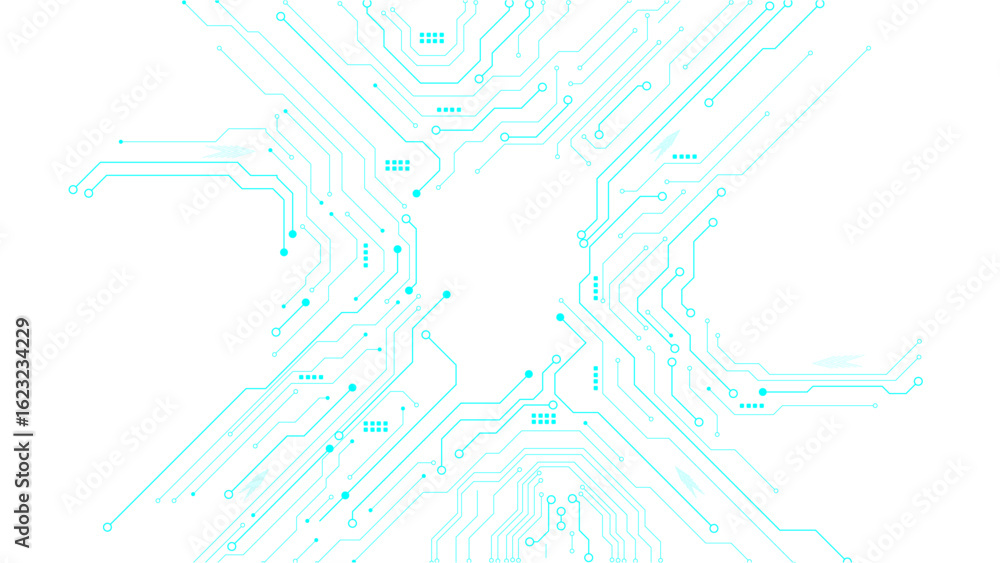 Poster tech circuit board abstract backgroundabstract blue background