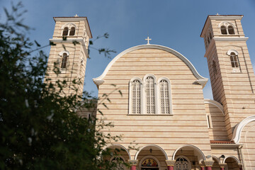 Beautiful architecture of a historic church with stunning towers and intricate details 