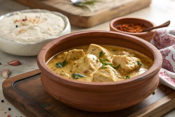 chicken boneless malai handi 