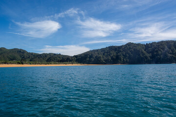 Serene Lake View Surrounded by Lush Green Hills