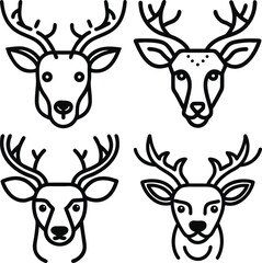 Deer with Antlers Drawing