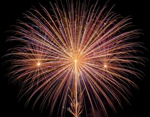 Double Burst Fireworks	Double burst of colorful fireworks illuminating the night sky. Perfect for festive celebrations and events.