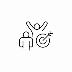 target achievement icon sign vector