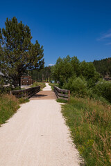 Bridge on the George S. Mickelson trail, South Dakota