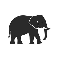 Obraz premium Silhouette of an african elephant