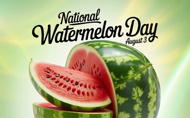 National Watermelon Day, August 3 brings juicy fun with picnics and watermelon treats.
