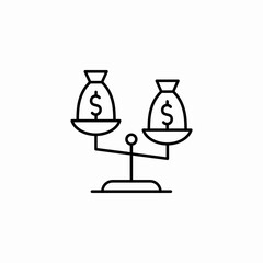 financial options icon sign vector