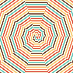Groovy retro swirl burst, summer and carnival background