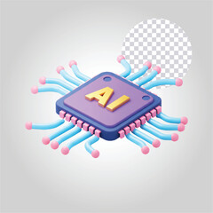 computer chip on a white background