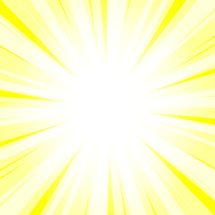 Obraz premium Abstract Lemon Yellow Sunburst Background with Glowing Light Rays. Yellow Glowing Effect Sunburst Background for Presentation, Banner, Poster, Flyer, Sales. Pop Art Background for Summer Themes.
