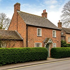Quaint Traditional English Red Brick Cottage in a Village