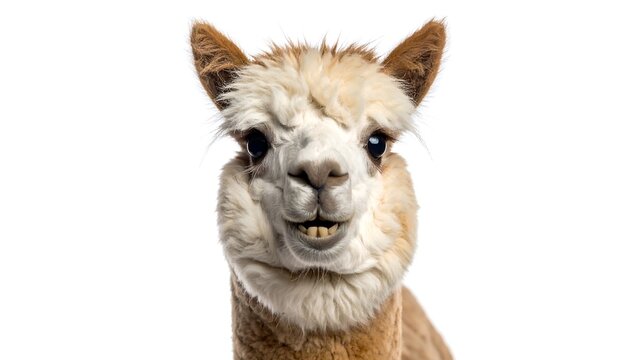 Close-up of an alpaca's face