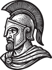 greek roman soldier gladiator vector illustration