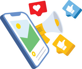 Digital marketing concepts, social media marketing, online advertising campaigns and promotions in mobile apps, social media advertising content, business marketing strategies, and business analysis.

