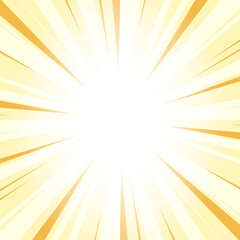 Abstract Yellow Sunburst Background with Glowing Light Rays. Maximum Yellow Glowing Effect Sunburst Background for Presentation, Banner, Poster, Flyer, Sales. Pop Art Background for Summer Themes.