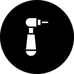 Dental Drill Vector Icon Design