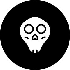 Skeleton Face Masks Vector Icon Design