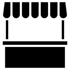 Market Stall  Icon Element For Design