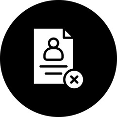 Blaklist Vector Icon Design