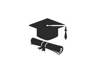 graduation cap and diploma