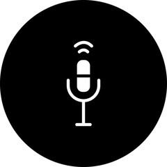 Voice Control Vector Icon Design