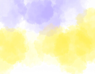 Obraz premium simple and sweet pattern features pastel flowers in light purple, pink, blue, and green, scattered with tiny light blue dots on a white background, creating a cheerful and innocent design perfect for 