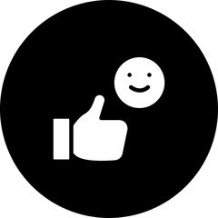 Positive Review Vector Icon Design