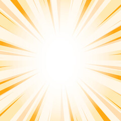 Abstract Navajo Yellow Sunburst Background with Glowing Light Rays. Yellow Glowing Effect Sunburst Background for Presentation, Banner, Poster, Flyer, Sales. Pop Art Background for Summer Themes.