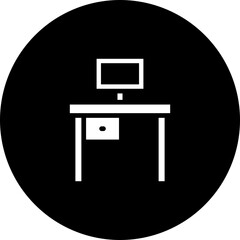 Work Table Vector Icon Design