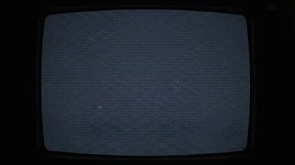Vintage television screen displaying static noise   - Powered by Adobe